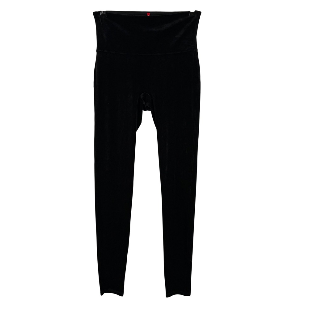 Spanx Ready-To-Wow! Velvet Leggings High Waisted Tummy Shaping Womens L 2070